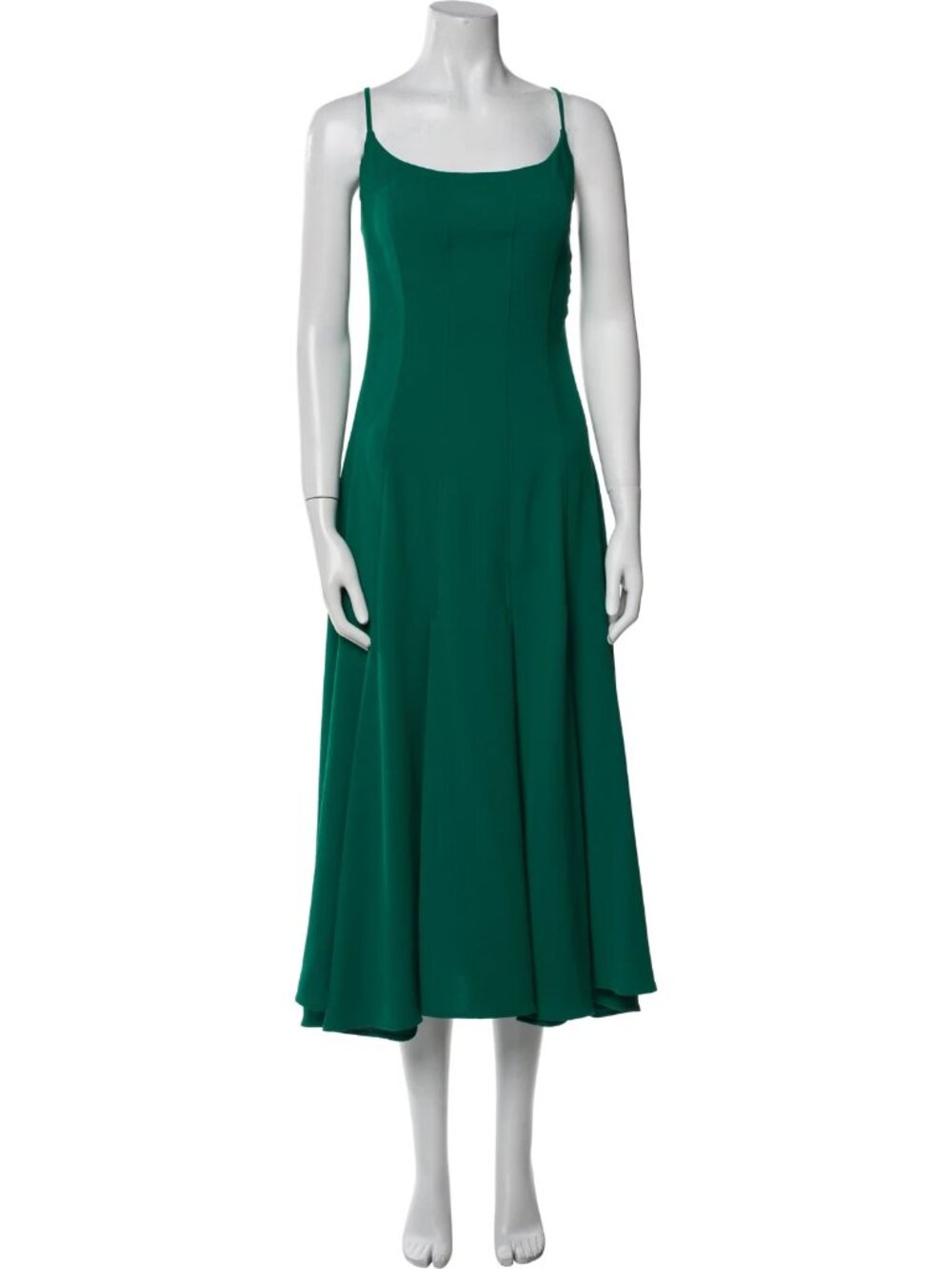 Jonathan Cohen  Silk Long Dress  Green | Size: L
